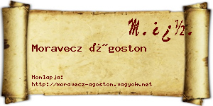 Moravecz Ágoston névjegykártya